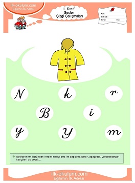 Çocuklar İçin Y Sesi Çalışma Sayfaları 